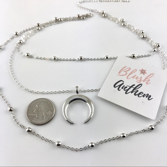 3 for $25⚡️three layer choker bead horn necklace - Picture 6 of 8